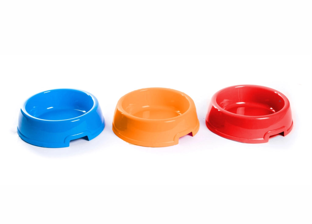 Set 3 Pezzi In Colori Assortiti Ciotola Modello Basic Per Animali Domestici