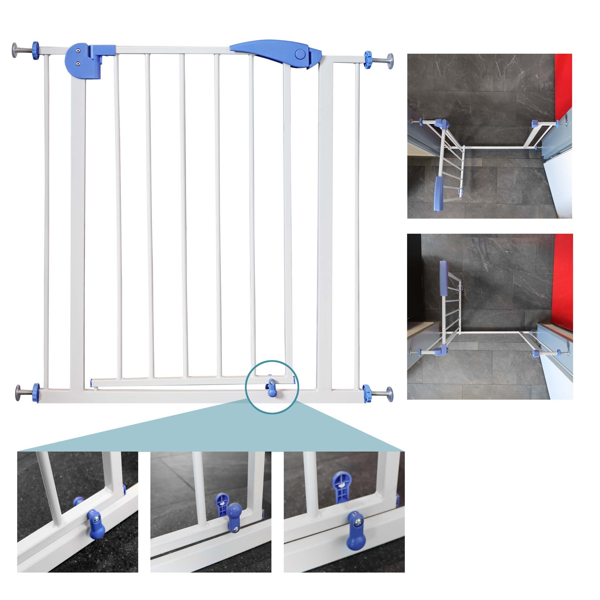 Toboli Cancelletto bambini, cancelletto per bambini estensibile 75-82 cm Barriera Bambini Animali