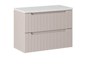 Set mobili bagno 80 cm con piano Nova Cashmere 80 x 1401 x 40 cm
