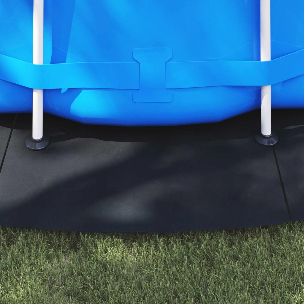 Telo per Fondo Piscina Nero Ø 550 cm Tessuto Non Tessuto 42009110