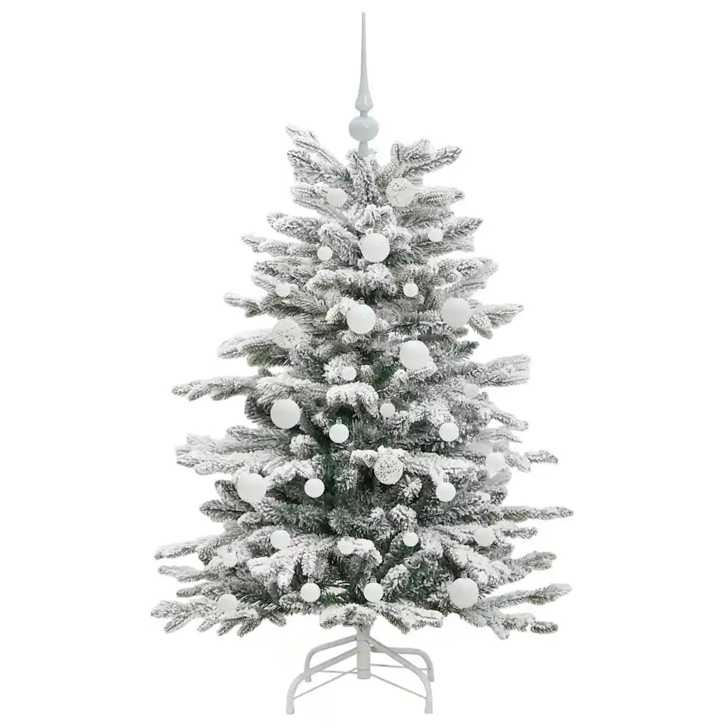 Albero di Natale Artificiale con Rami Pieghevoli Bianco 120 cm 3395625