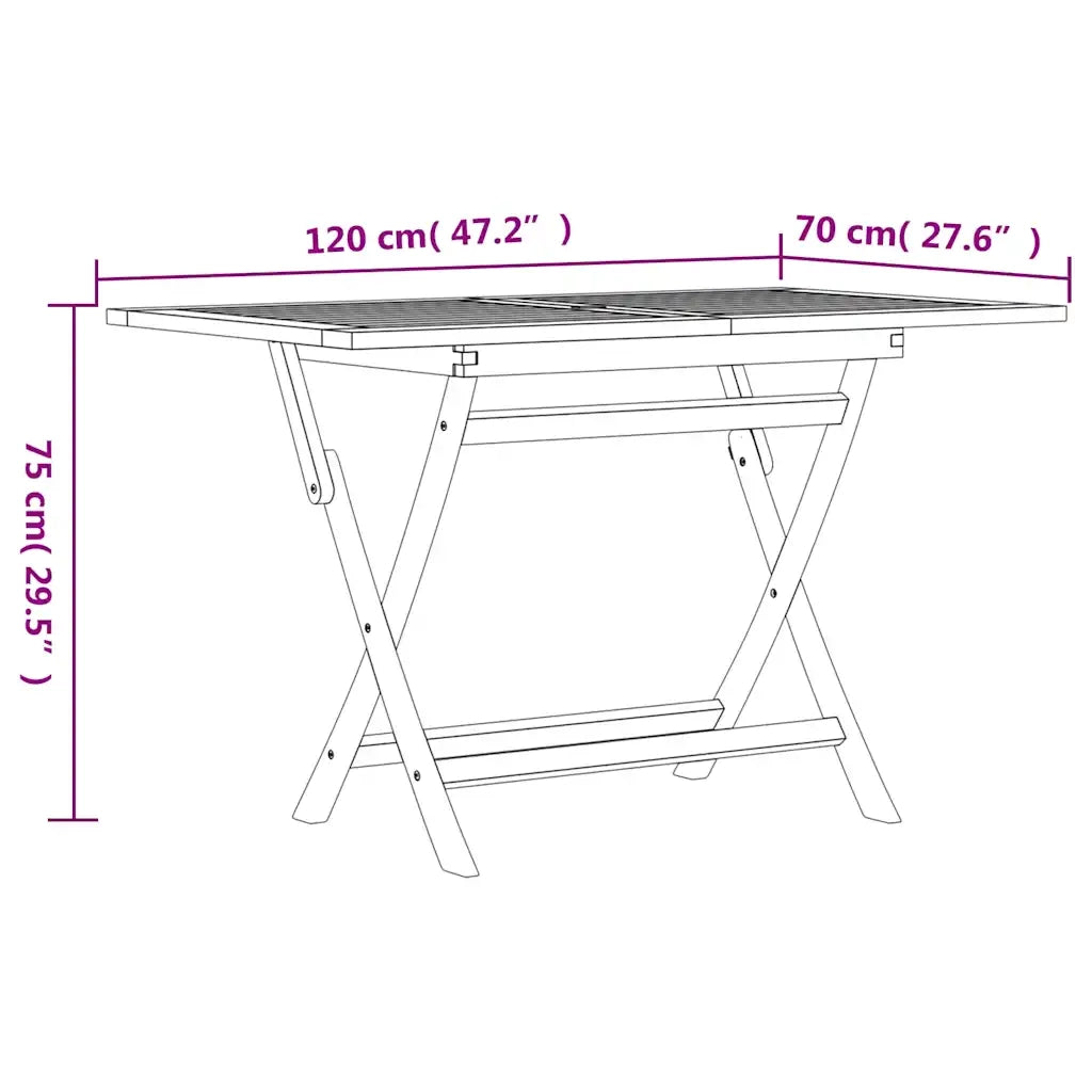 Set da Pranzo da Giardino 7 pz in Legno Massello di Teak 3155014