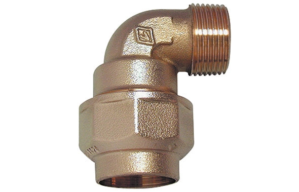 RACCORDO A GOMITO MASCHIO IN OTTONE- 11/4 x 40- BUGAT- pezzi 1