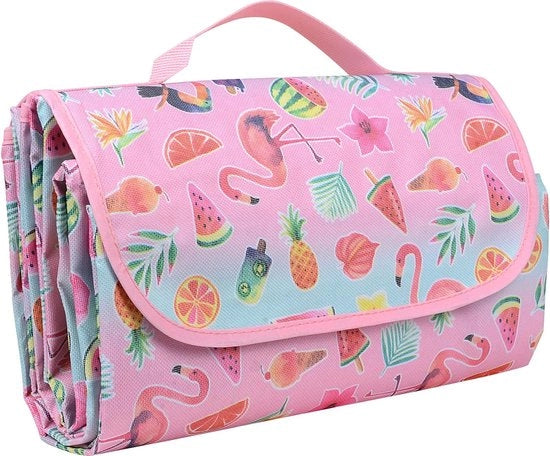 Tenda da picnic impermeabile - 200 x 200 cm - mat accustica per spiaggia - esterno ripiegabile - manico - tessuto impermeabile - viaggio campeggio