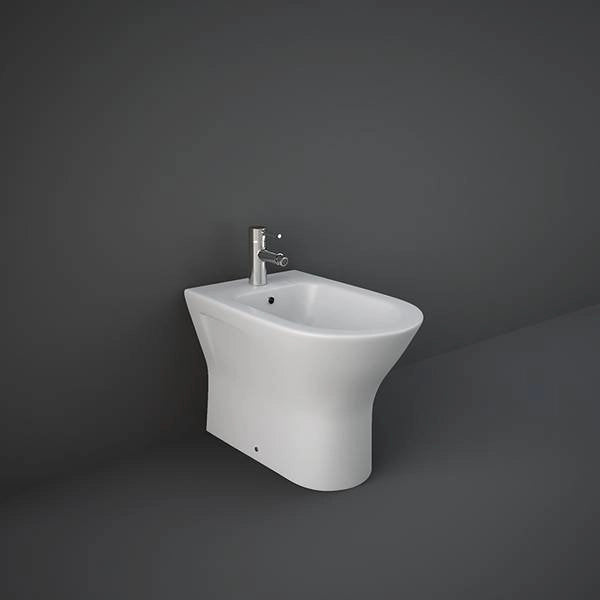 Sanitari filomuro FEELING Rak Ceramics: WC, bidet, copriwater soft-close Bianco Opaco