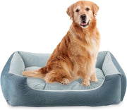 Cuscino Antiscivolo per Cani - Cuscino per Cani di Piccola Medio Grande Grande Taglia - Facile da Pulire - Resiste alla Lavatrice - Blu - 90 x 70 cm