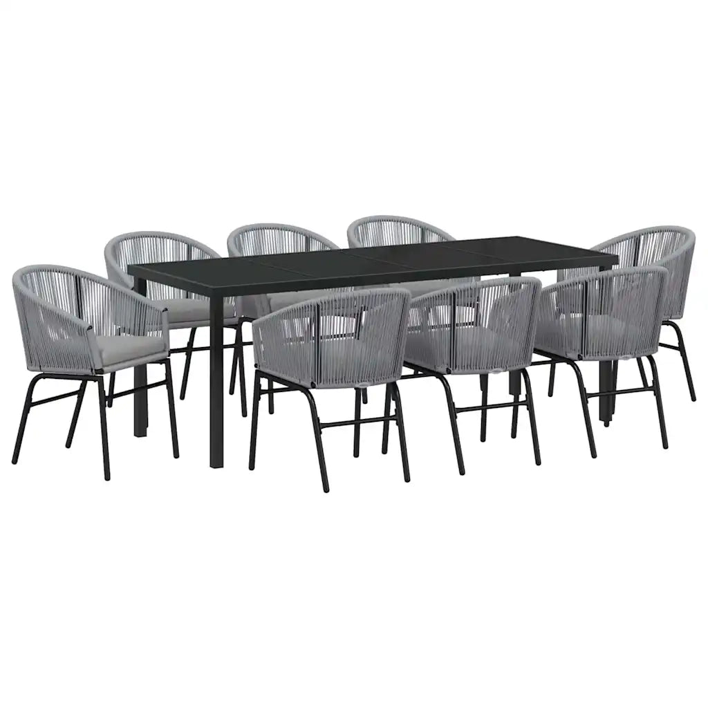 Set da Pranzo per Giardino 9 pcs Antracite 3379365