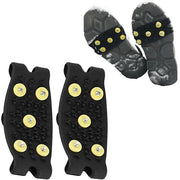 IJsklauwen Antislip - Aanpasbare Ijsspikes - Protezione Antiscivolo TPE - Leggero e Portatile - Maniglia Pratica - Per Escalazione e Camminata - Spighe per Scarpe