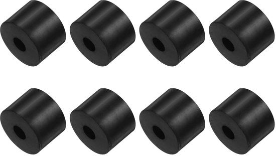 Spaziatori in gomma 8 pezzi - Pads di isolamento anti-vibrazioni - Assorbimento di shock - Riduzione del rumore - Supporti - Materiale duraturo - Dampening