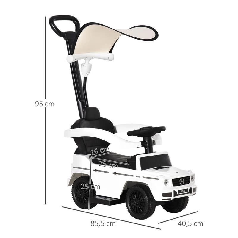 MACCHINA A SPINTA MODELLO MERCEDES-BENZ G350 PER BAMBINI BIANCA