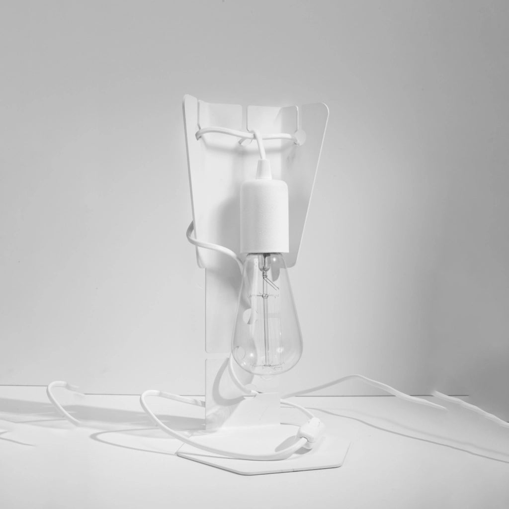 Lampada da tavolo DALTON Pure Lume bianca metallo 30cm
