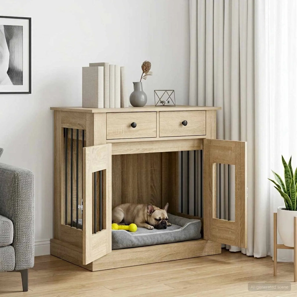 Mobile da cassa per cani Rovere Sonoma 80 x 47,5 x 80 cm 8014768