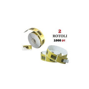 Trade Shop - 2 Rotoli 1000 Cartine Oro Nail Art Allungamento Ricostruzione Unghie Tips Sagome -