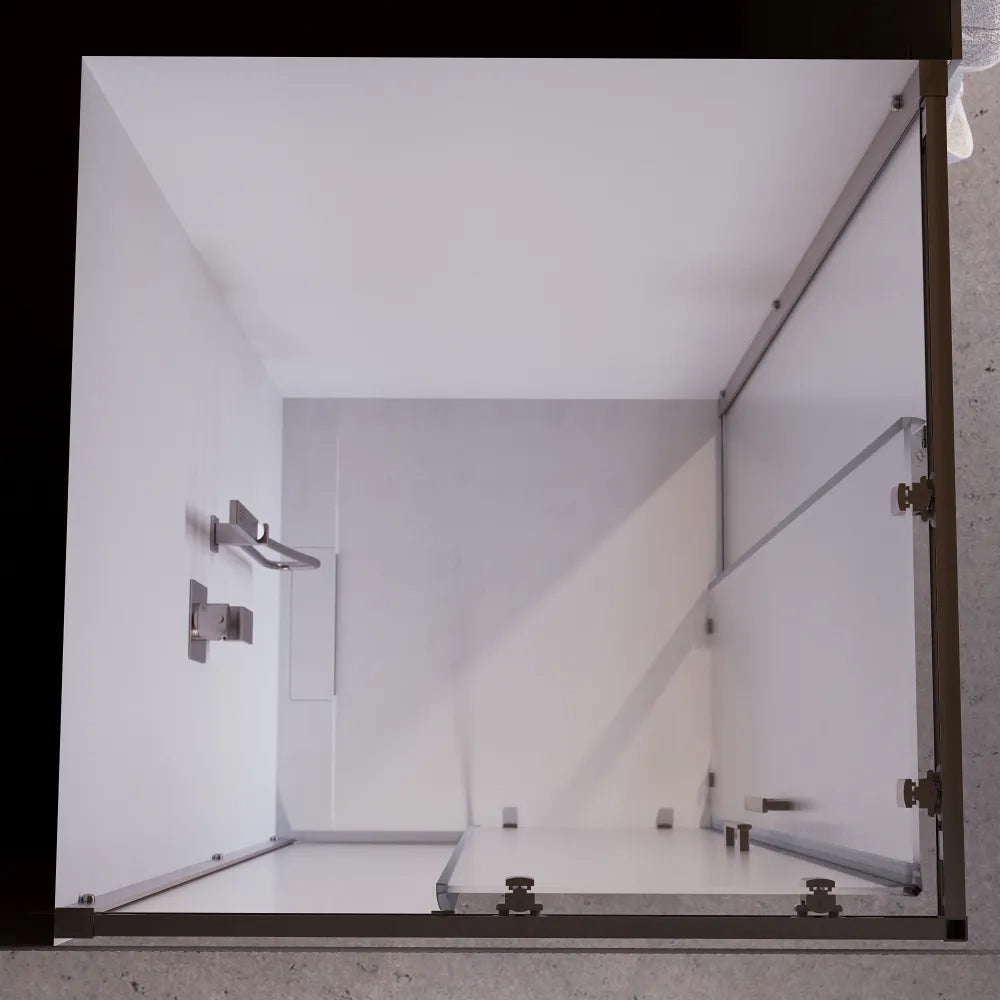 Box doccia 80x100 cm apertura angolare due ante scorrevoli vetro opaco h170 | Java