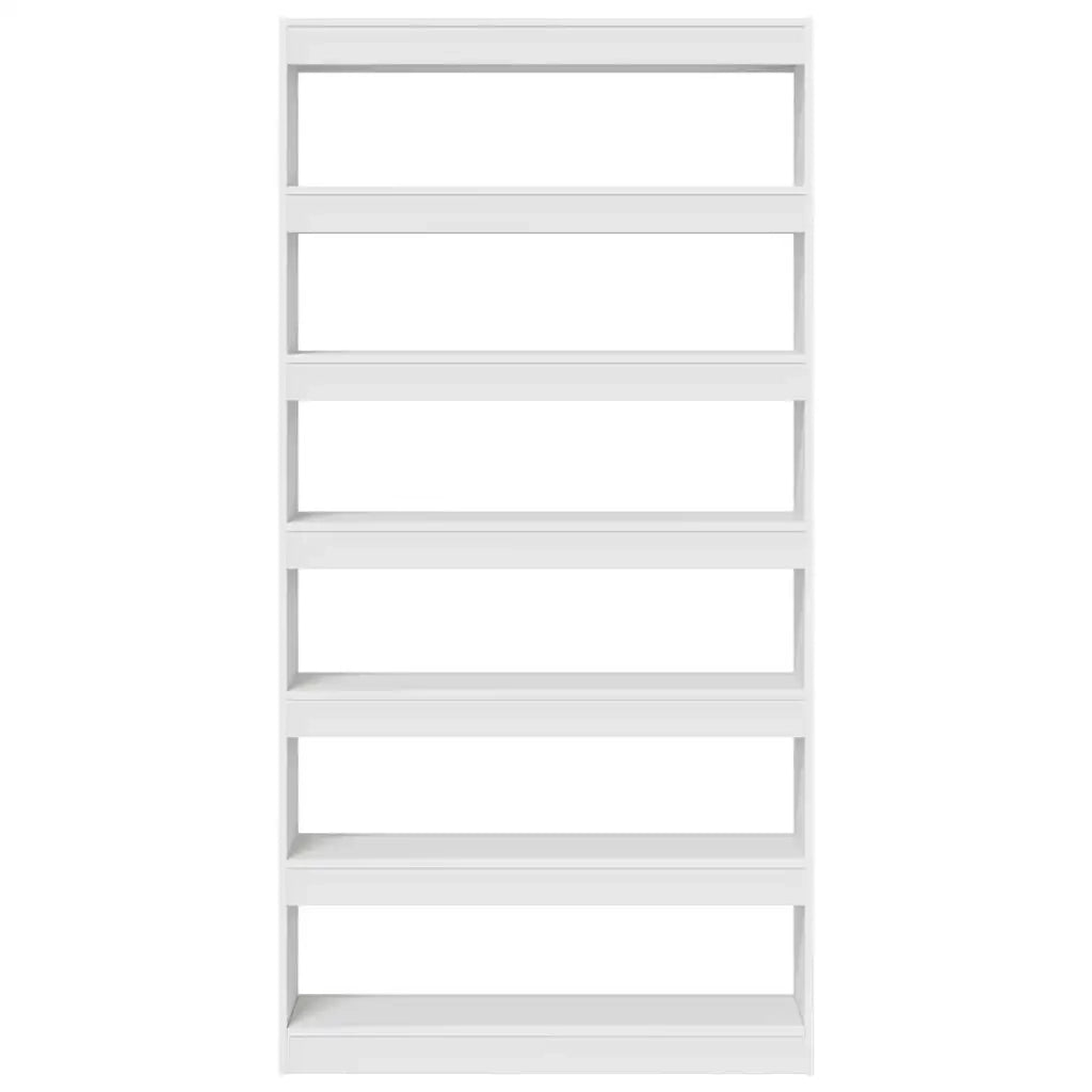 Armadio per Libri 6 livelli 100 x 30 x 198 cm Bianco 3333924