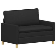 Divano | Divano da soggiorno | Sofa Nero 126 x 81 x 87,5 cm Tessuto