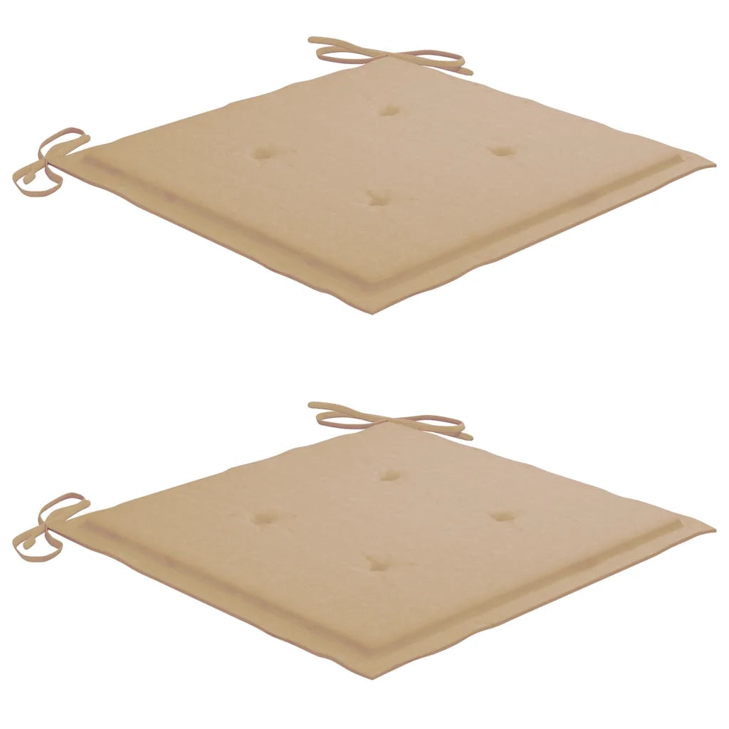 Set da Pranzo Giardino Pieghevole 3 pz Cuscino Massello di Teak 3063174