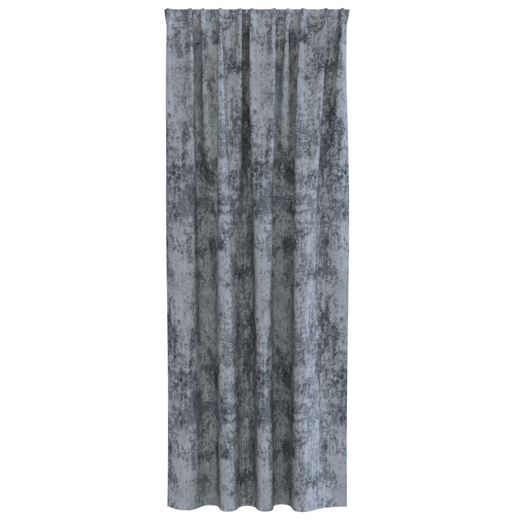 Tende in velluto 2 pz con occhielli grigio argento 260x140 cm