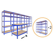 Scaffali da Garage T-Rax ad Incastro Scaffalature da Officina Magazzino - Blu