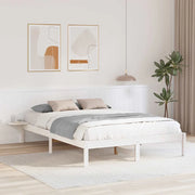 Struttura del letto Bianco 140 x 200 cm Pino massello 873188