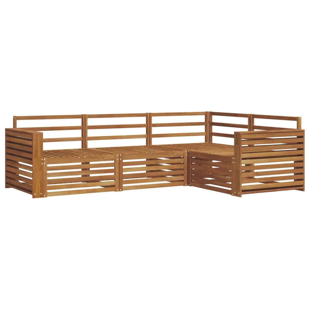 Set di divani da esterno 4 pcs Naturale