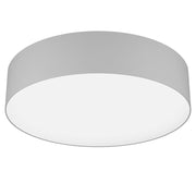 Plafoniera Moderna Romao-Z Acciaio Bianco Luce Led Integrato 35W