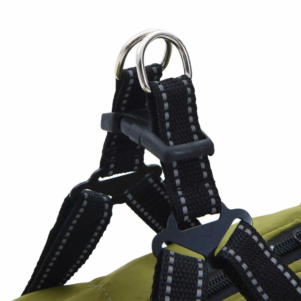Cappotto per Cani Verde militare L68 Pile e Poliestere 3422519