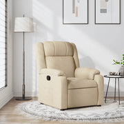 Poltrona Reclinabile in Tessuto Crema 373545