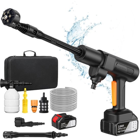 Spazzolatore ad alta pressione elettrico - 300W - 6-in-1 - Pulitore automatico - Ricaricabile