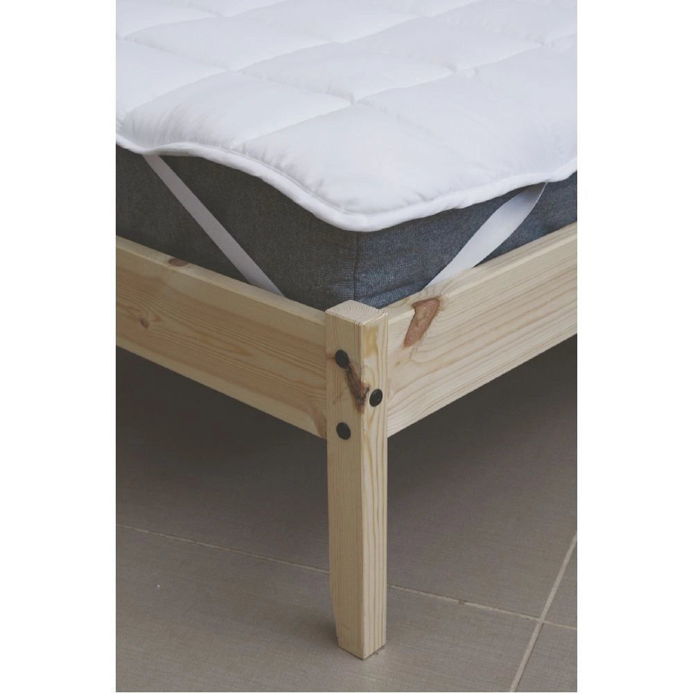 COPRIMATERASSO SINGOLO 80X190 DI COLORE BIANCO 300 GSM