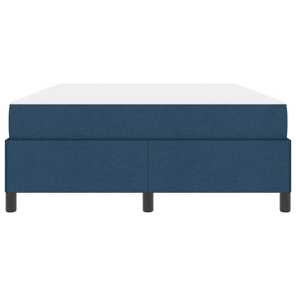Letto a molle con materasso Blu 140 x 190 cm Tessuto