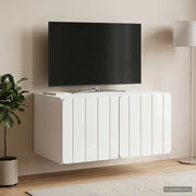 Mobile Porta TV da Muro 59,5 x 41 x 30 cm Bianco Lucido 898339