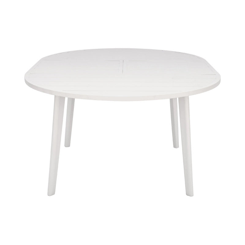 Tavolo Tropea ø120/170 Alluminio Bianco Moia