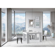 Tavolo allungabile 140/400x90 cm Roxell Premium - Bianco Frassino