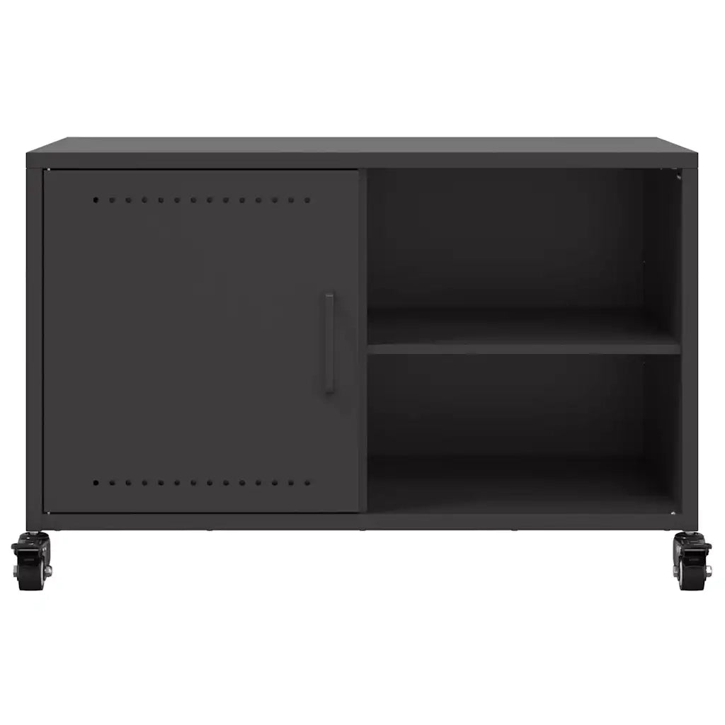 Mobile TV-Credenza per TV-Console TV Nero 68x39x43,5 cm in Acciaio 265505