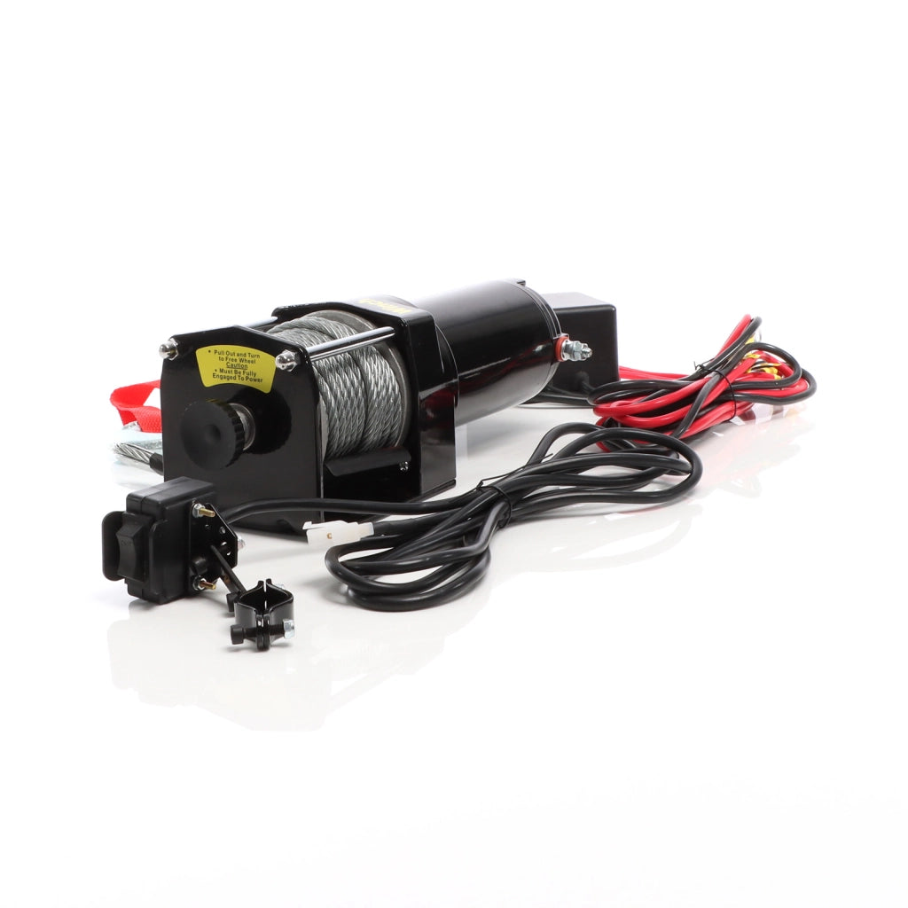 Argano elettrico Verricello a motore 12V 1587kg Cavo acciaio 10,5m Motore 1,5CV Fuoristrada