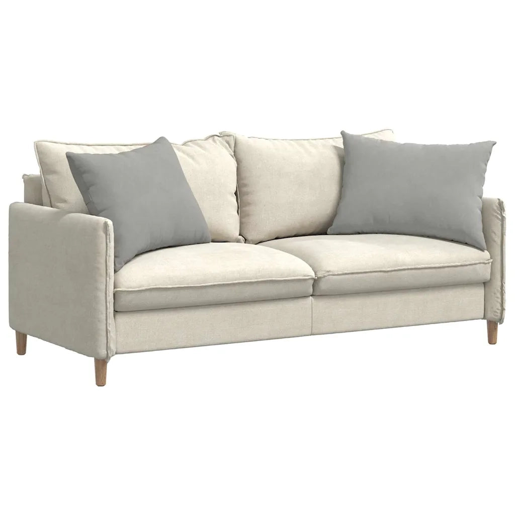 Cuscini da Divano 2 pcs Grigio chiaro 70 x 50 cm Tessuto