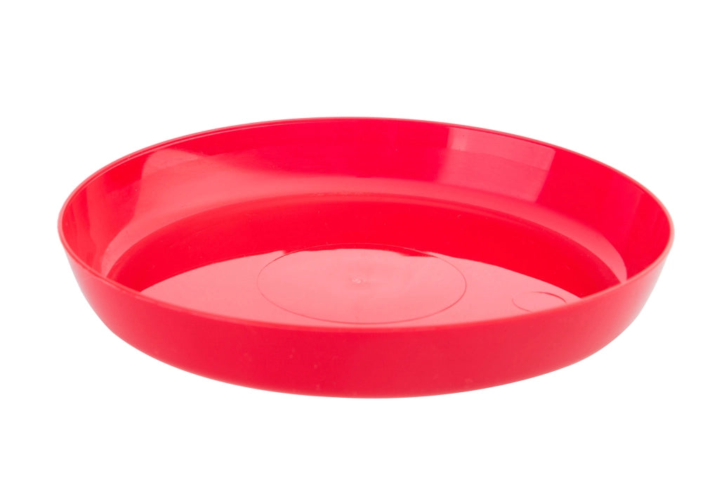 Vaso da fiori in plastica KADAX con supporto, coprivaso, 12 cm, rosso, Kadax