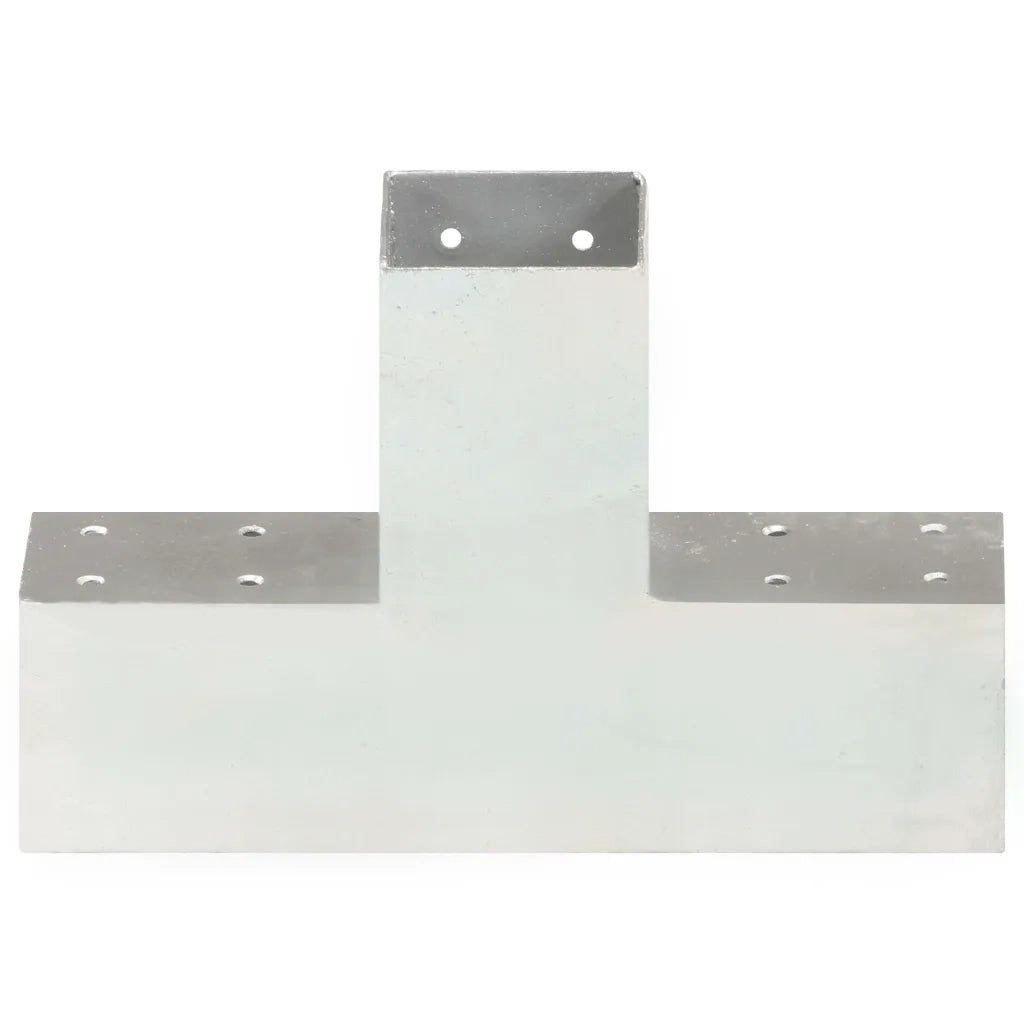 Connettori per Pali a Forma di X 4 pz in Metallo Zincato 71x71 mm cod mxl 77838