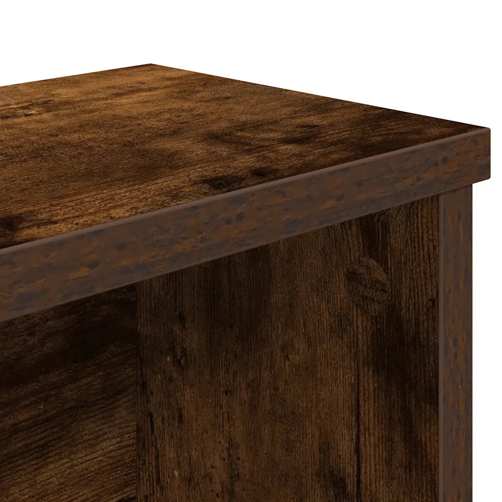 Scaffale da Cucina Impilabile Rovere Fumo 60x15x16 cm 860507