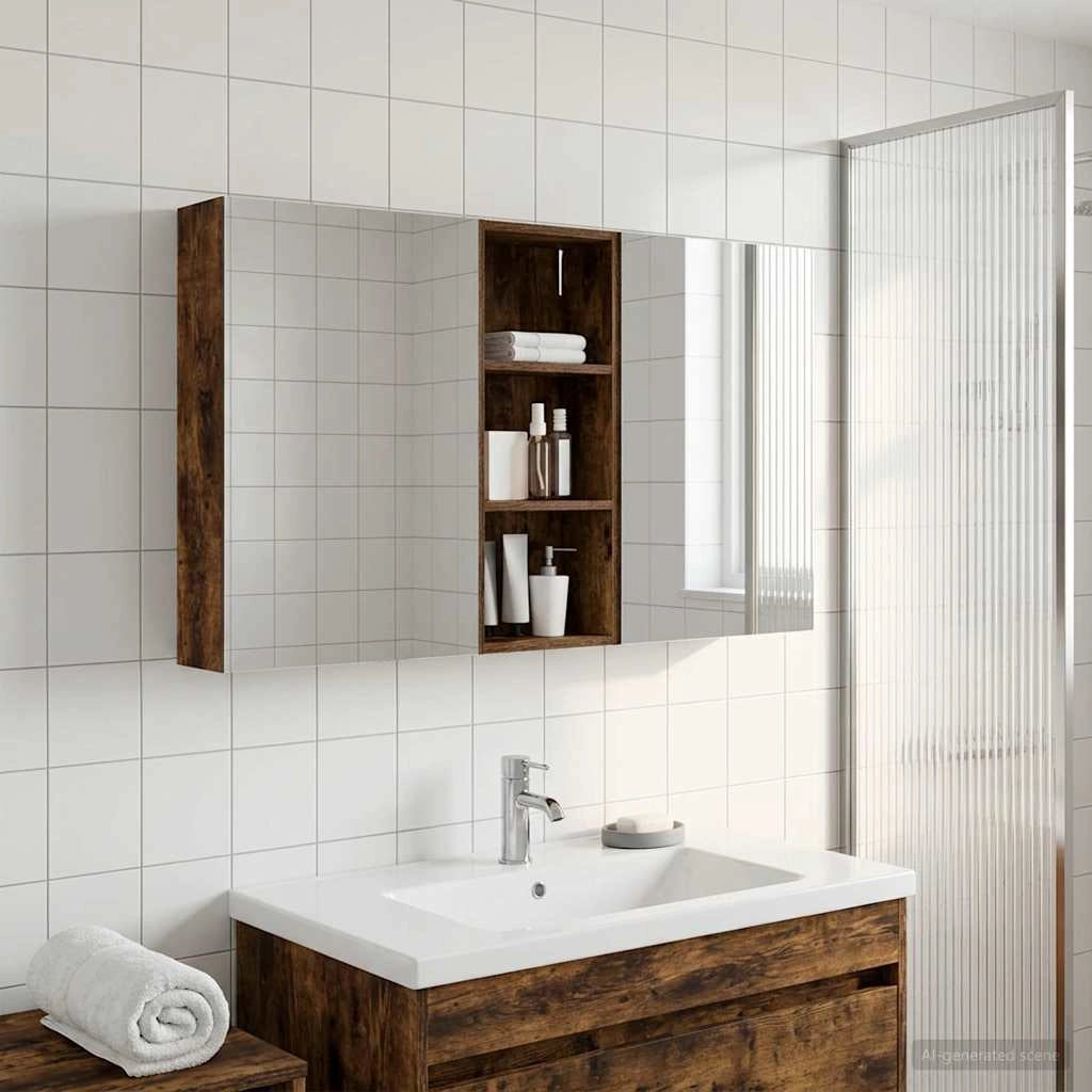 Set di Armadi da Bagno 3 pz 130 x 14,5 x 70 cm 3403764