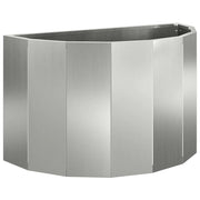Fioriera | Cassetta per fiori | Vaso Argento 60 x 30 x 35 cm Acciaio zincato