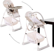Seggiolone per Bambini, Panno di Supporto Deluxe, Tavola da Pranzo, Seggiolone per Bambini Alto