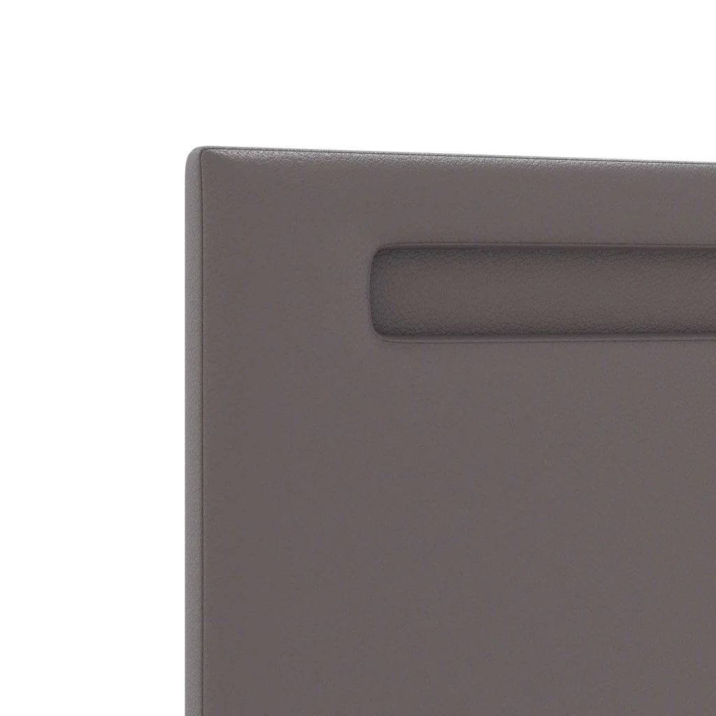 Testiera LED-Testata con LED-Testiera Decorativa Grigio 200 cm Pelle Sintetica