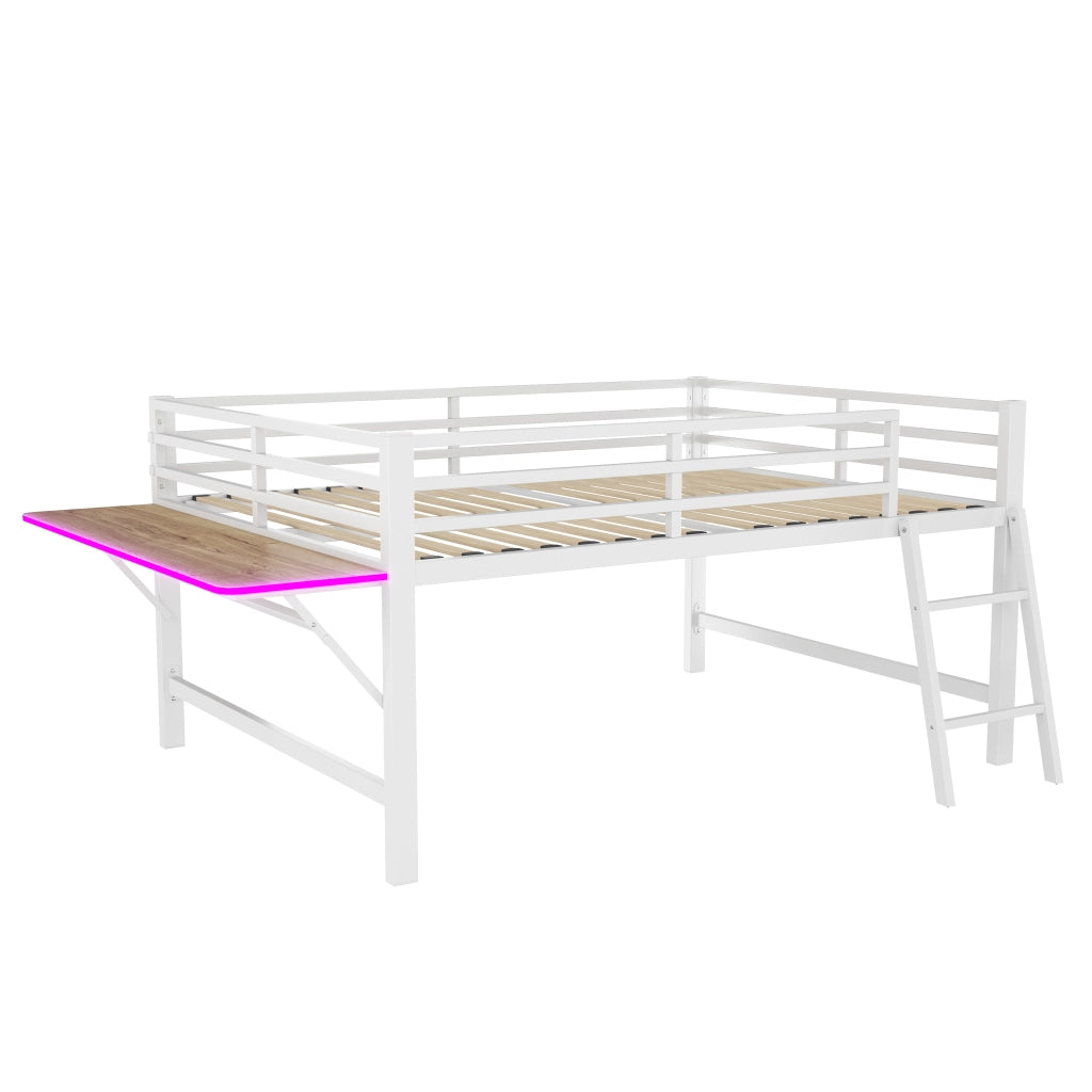 letto a castello metallo bianco 140 x 200 cm