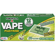 PIASTRINA ZANZARE COMUNI E TIGRE VAPE - CF=PZ 20- 36 confezioni