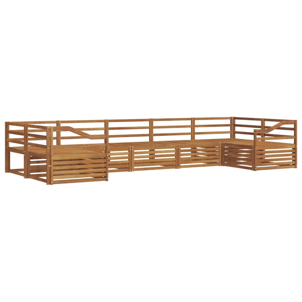 Set di divani da esterno 7 pcs Naturale