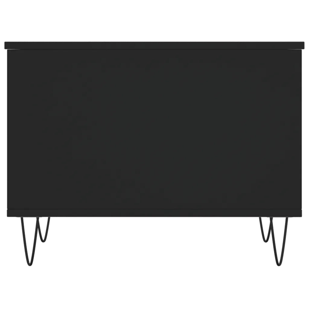 Tavolino da Salotto-Tavolino da soggiorno-Tavolo Nero 60x44,5x45 cm in Legno Multistrato 227295