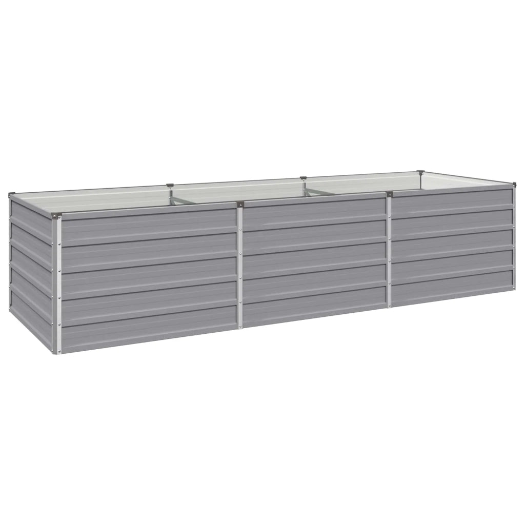 Letto rialzato da giardino Grigio 240 x 80 x 55 cm 8006409