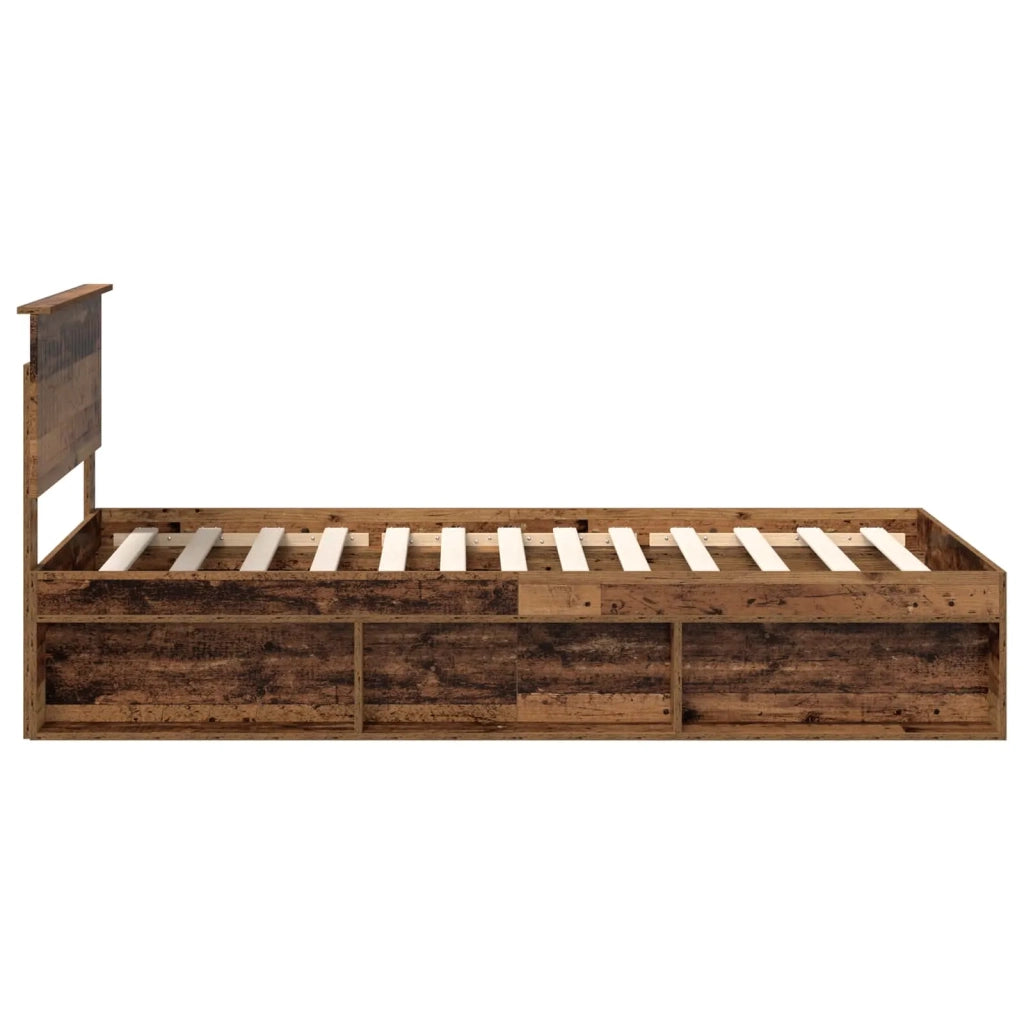 Struttura del letto Legno vecchio 100 x 200 cm Pino massello